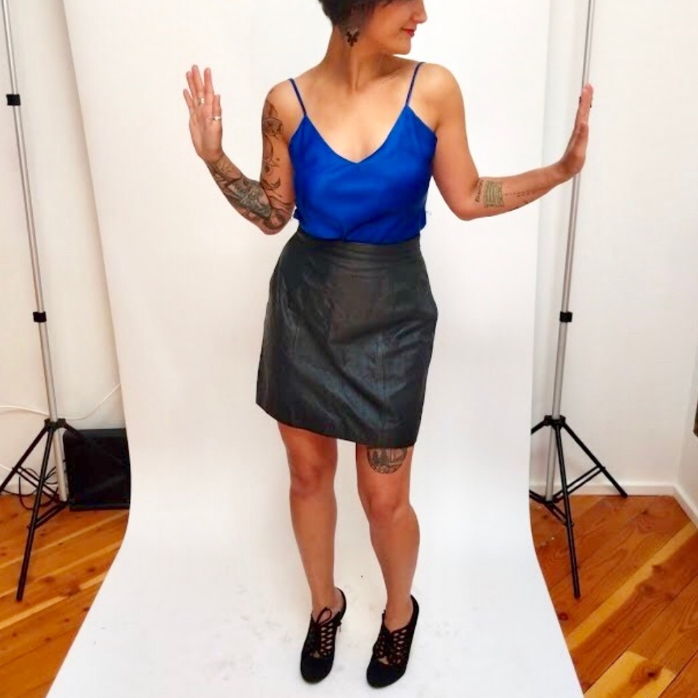 Wilson’s Leather Black Mini Skirt